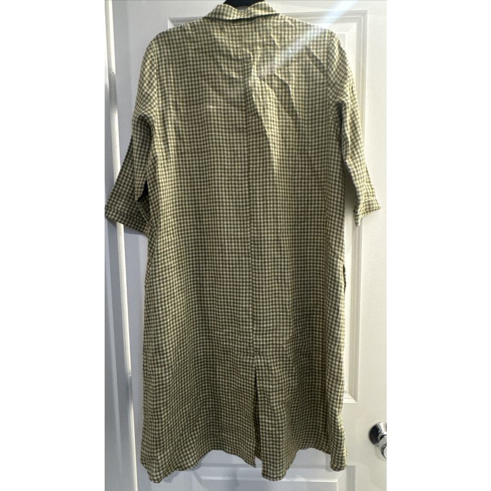 Pyne & Smith No.39 The Linen Shirtdress Wimbledon European Flax Linen Small - Picture 8 of 9